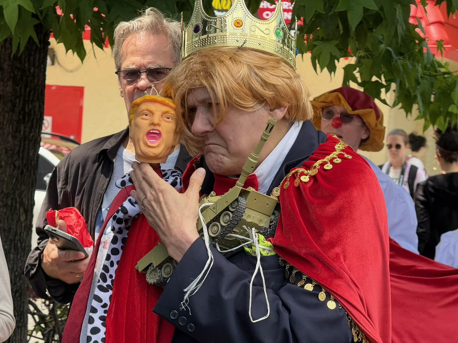 Victoria Millard at No Kings protest