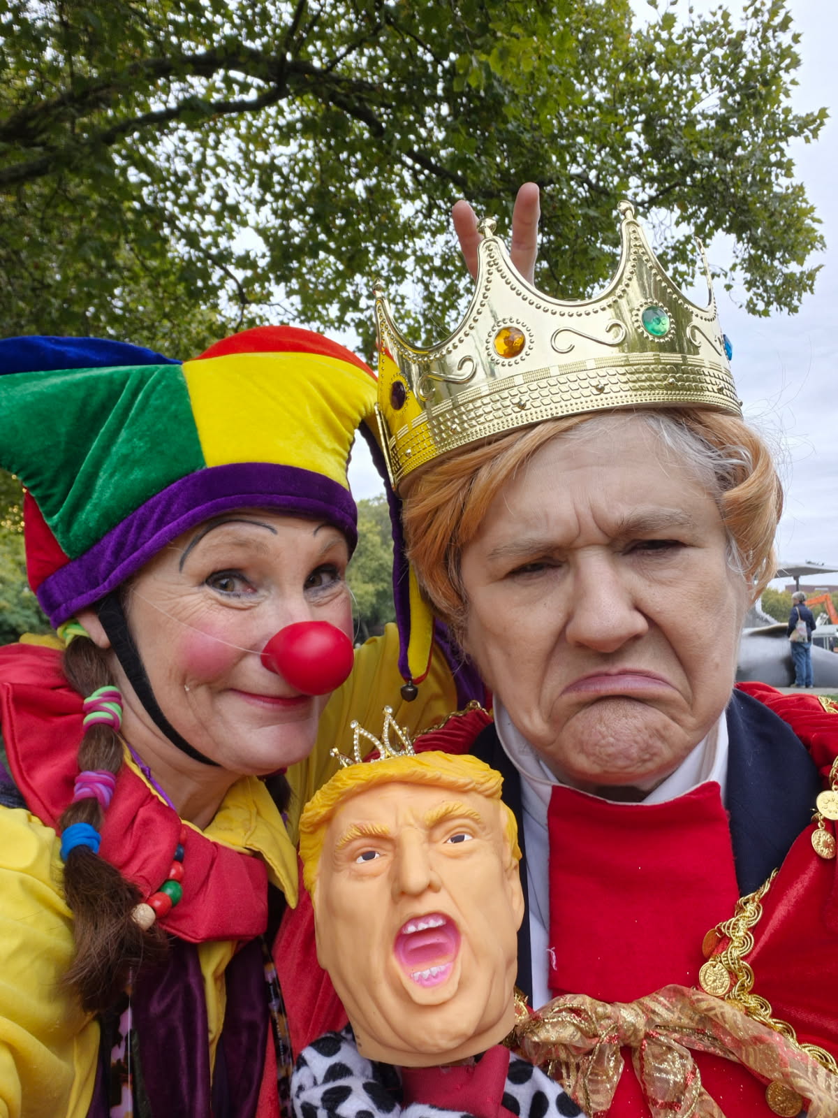 Victoria Millard at No Kings protest