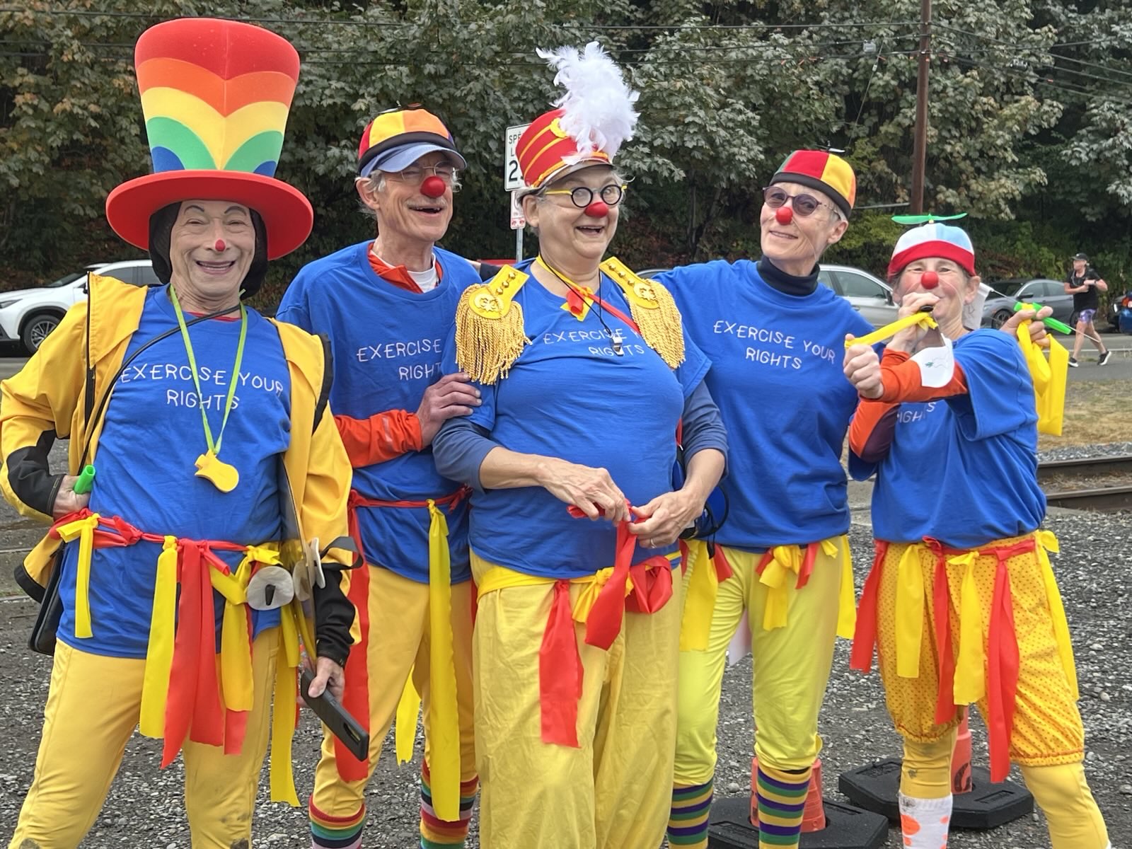 Protest clown group