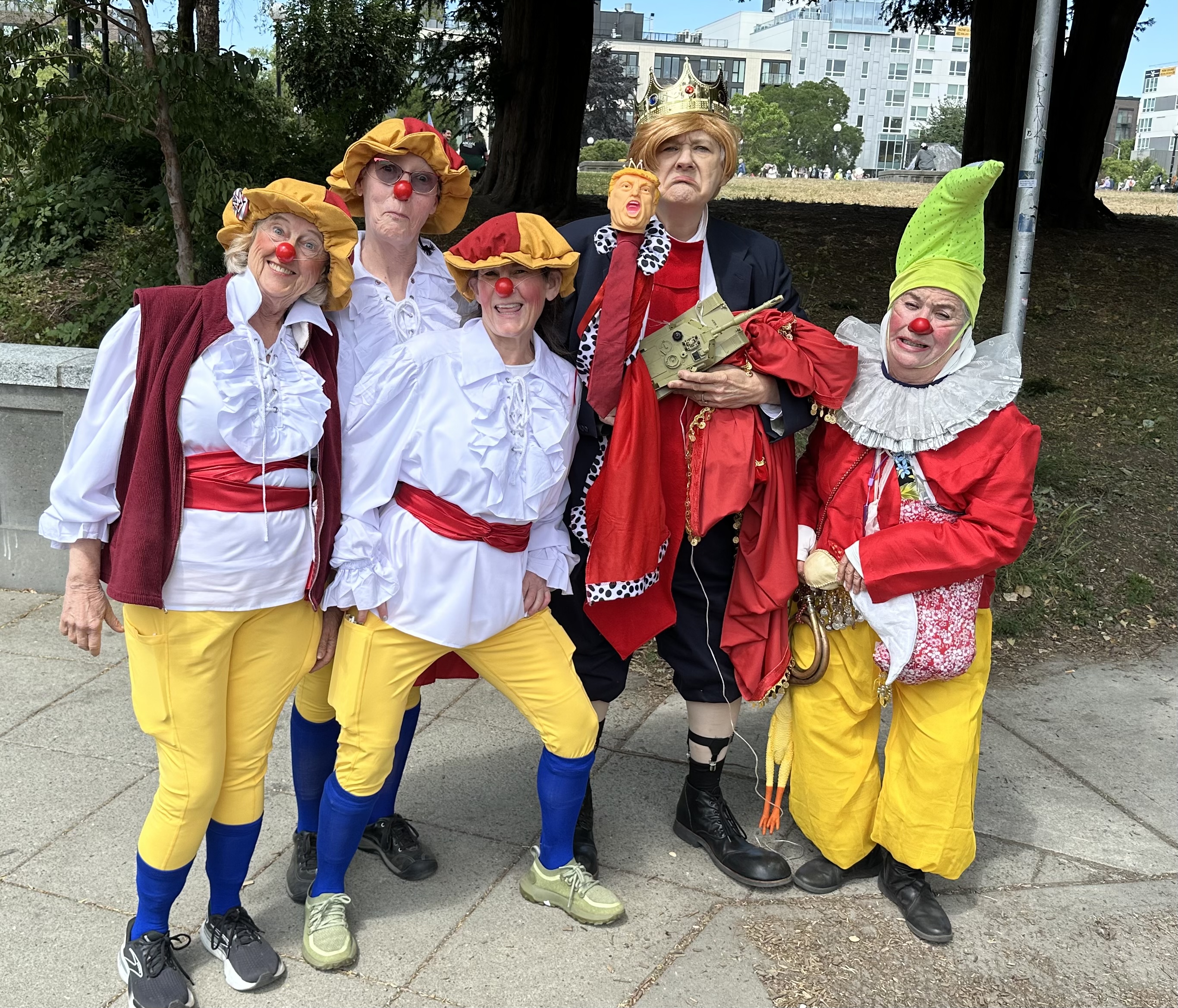 Clowns at No Kings protest